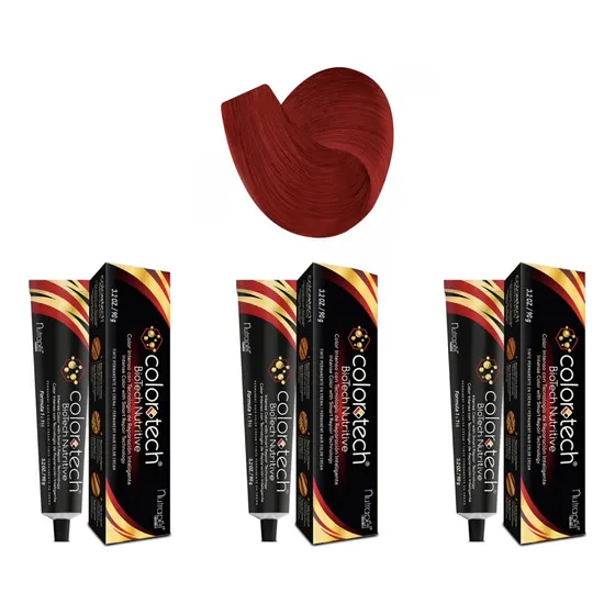 Tinte Color Tech Recargado 90g Kit 3pz