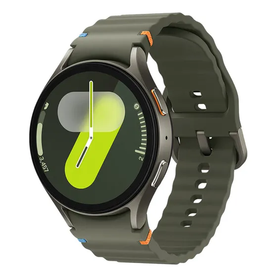 Samsung Galaxy Watch 7 44 Mm Caja Verde Malla Verde Bisel Plateado