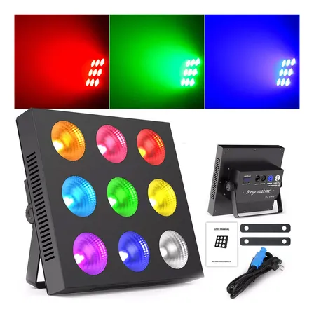 Cañón Led Rgbw Para Escenarios Con Efecto Matriz Dmx Y Sonido