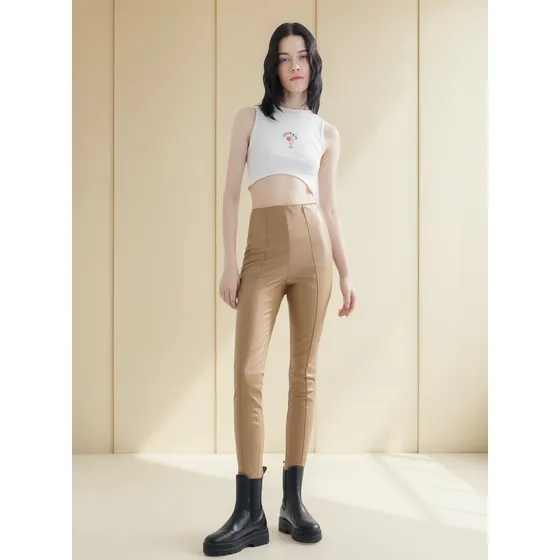Pantalon Para Mujer  Marca Seven En Color Camel #28071630