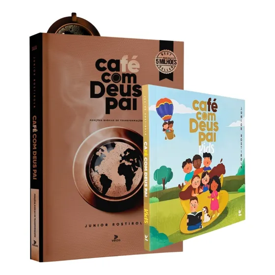 Kit 2 Livros | Devocional Café Com Deus Pai 2025 + Café Com Deus Pai Kids