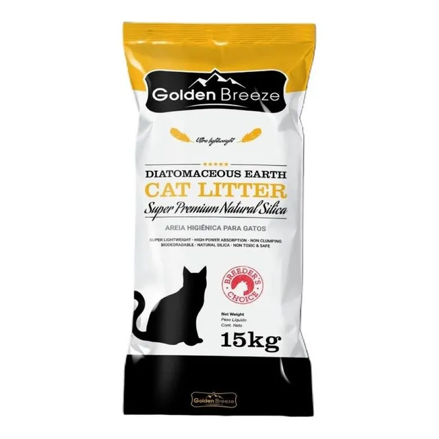Piedras Golden Breeze Natural Super Premium 15kg Para Gato