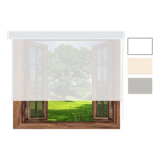 Persiana Cortina Enrollable Con Cenefa Tela Screen 90x130 Cm
