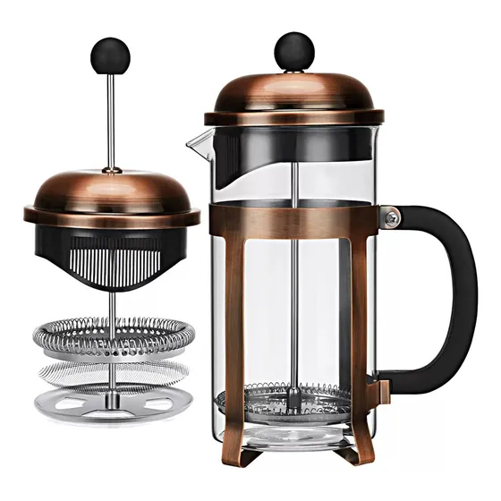Cafetera Prensa Francesa 1l Acero Inoxidable Cafe Cafetera