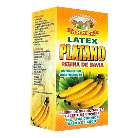 3 Extracto Latex De Plátano Annel 500 Ml Vidrio