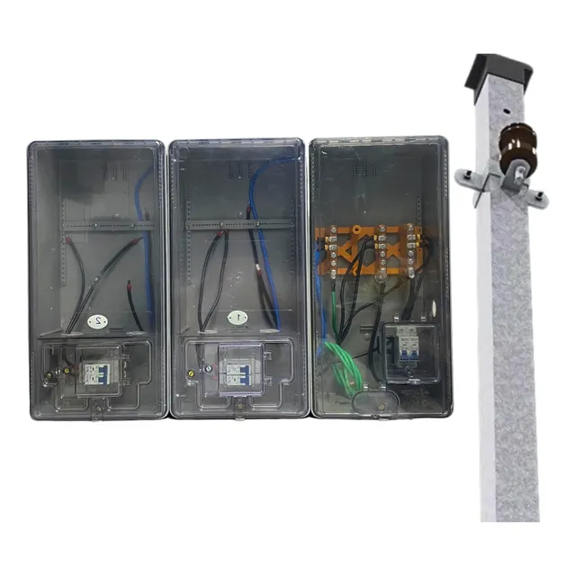 Caixa De Luz P/ 2 Relogios + Poste Padrão Enel/eletropaulo