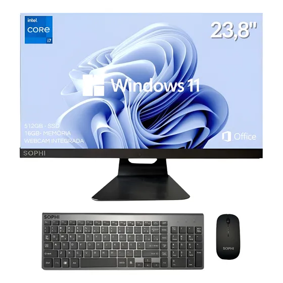 Computador All In One Intelcore I7/16gb Ssd/tela 23.8 Fullhd