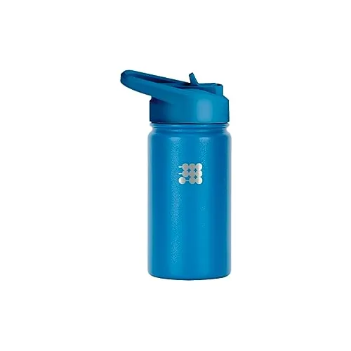Cubitt Kids Water Bottle 14 Oz Con Straw Lid, Acero 9f2pw
