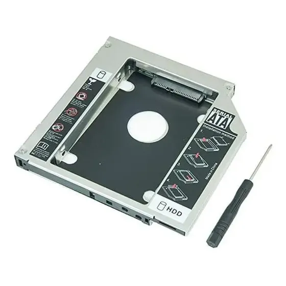 Adaptador de funda Caddy de 9,5 mm, HD, DVD, SDD, cajón, SATA, portátil | Cuotas sin interés