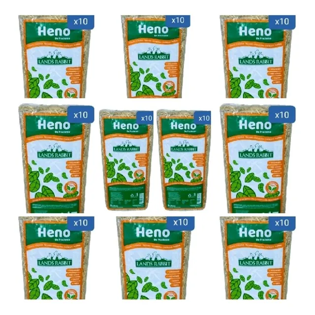 Heno Cobayos Conejos Hamster X 10 Unidades Precio Mayorista!