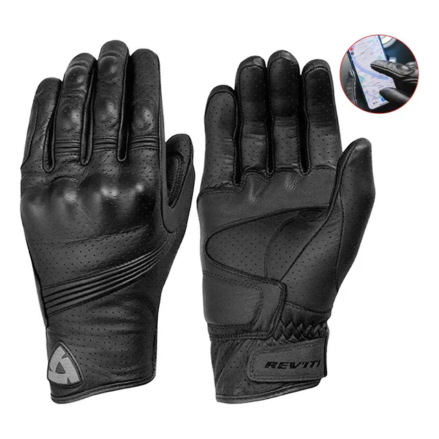 Guantes Revi-t Largos De Piel De Cabra Para Moto M-xl