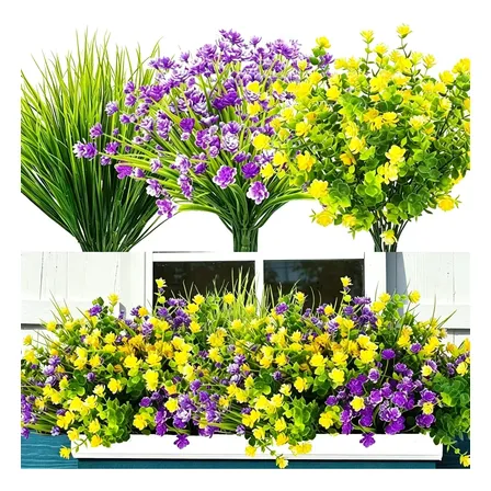 Flores Artificiais Arranjos Eucalipto Kit 9 Buque Decoracao Verde