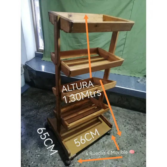 Frutero De Madera Giratorio