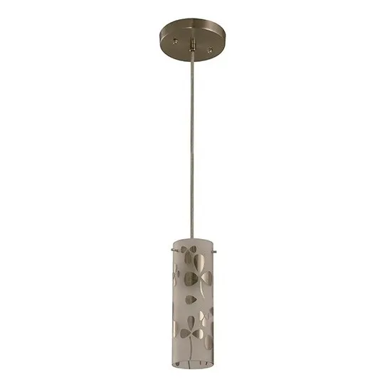 Lampara Colgante Blanco Cromo 1l 19760-4
