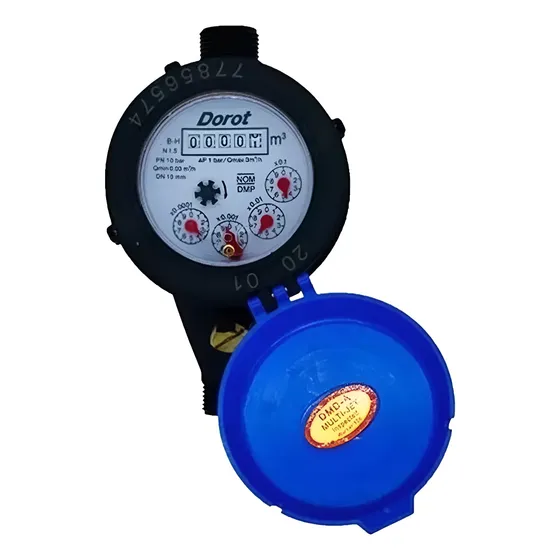 Medidor De Agua 1/2 Dmp Dorot  En Plástico Con Niples Coples