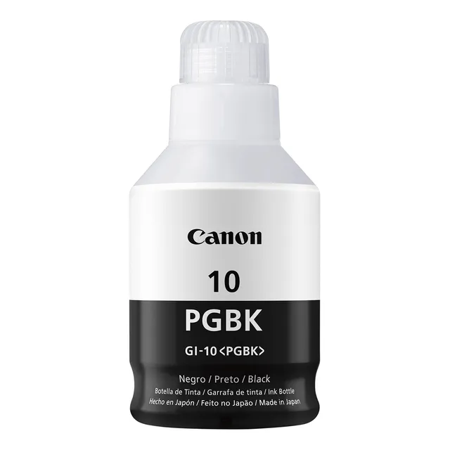 Botella De Tinta Canon Gi-10 Pgbk Negro