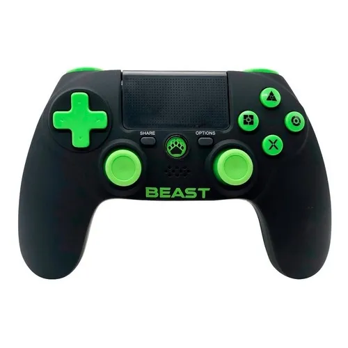 Control Gamer Bluetooth Beast Play Four Green Deluxe Edition