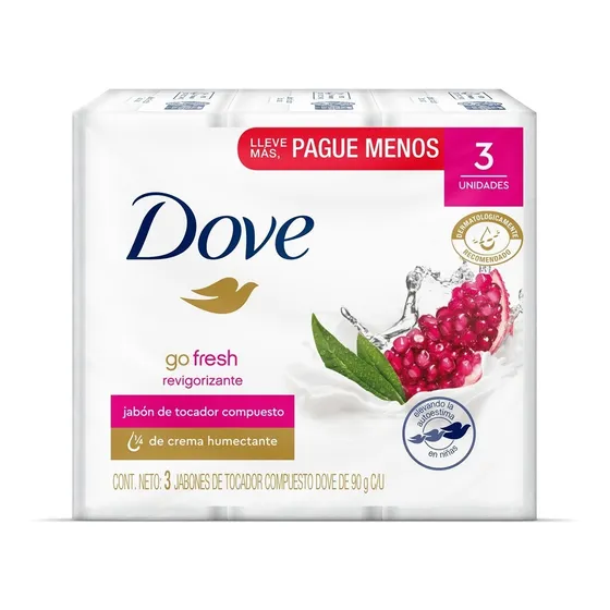 Jabon Dove 90 Gr X3 Unidades 