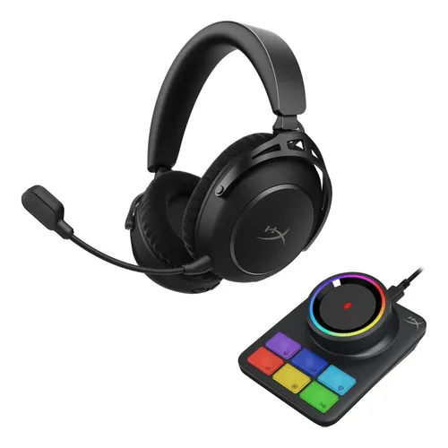Pack Streamer Hyperx Audífono Cloudcore + Micrófono Solocast
