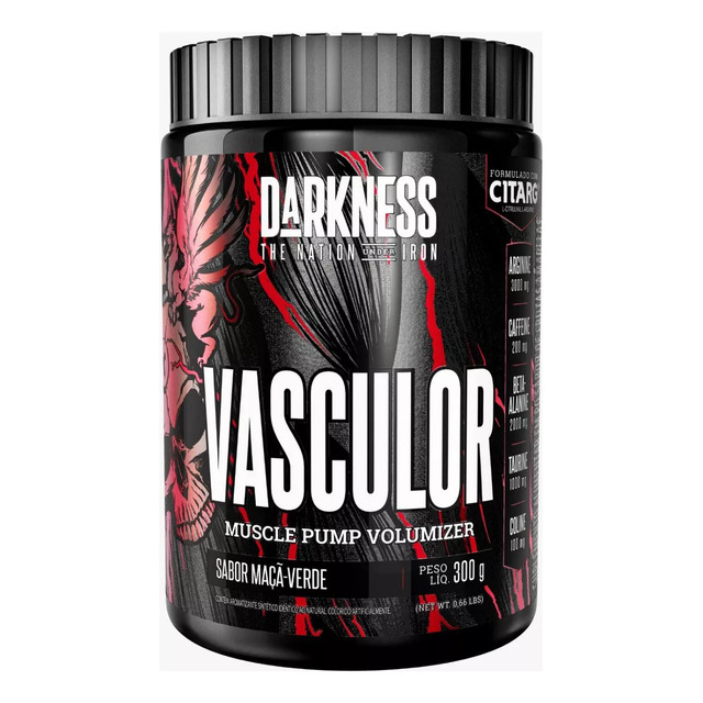 Muscle Pump Volumizer Vasculor Powder Maçã Verde 300g Darkness Muscle Pump Volumizer Vasculor Powder Maçã Verde 300g Darkness