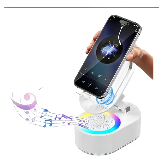 Parlante Bluetooth M Casa mcasa-audio Portátil c/Soporte Blanco LED