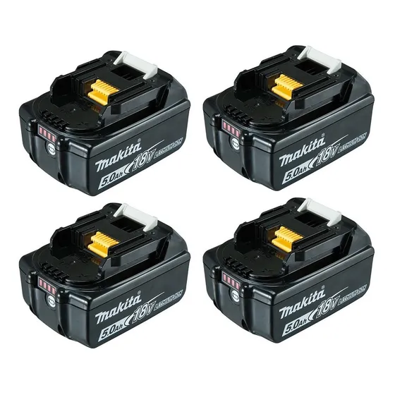 4 Baterias De Lítio 18v 5.0ah Bl1850b Makita