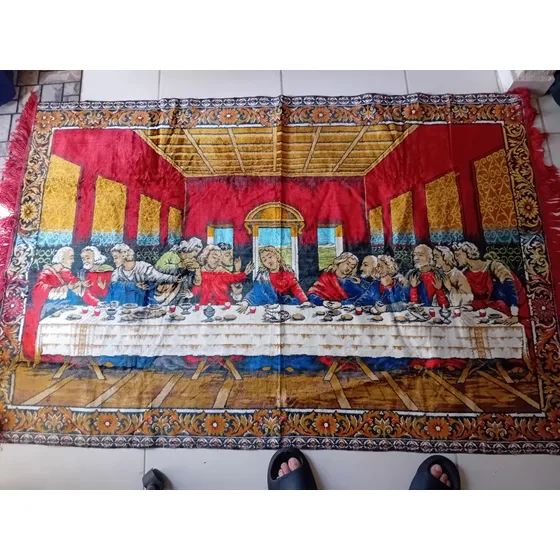 Vendo Tapiz Alfombra De La Santa Cena En Tela De Algodón 