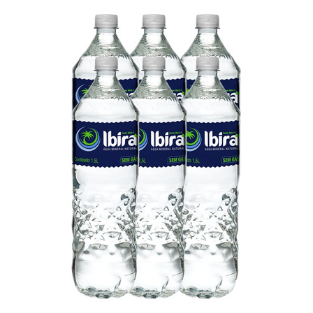 Água Alcalina Ibirá 1,5l Sem Gás Ph 10,24 - Fardo 6 Unidades Água Alcalina Ibirá 1,5l Sem Gás Ph 10,24 - Fardo 6 Unidades
