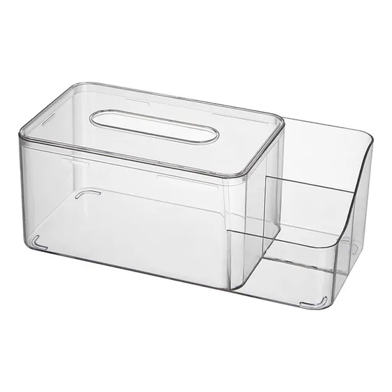 Porta Pañuelo Transparente Visible Caja 2 Compartimento 23,5