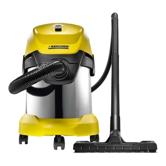 Aspiradora multifunción De tacho Kärcher Home & Garden WD 3 Premium 17L plateado, amarilla y negra 50Hz\u002F60Hz | Cuotas sin interés