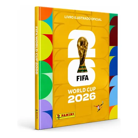 Álbum Ouro Capa Dura - Copa Do Mundo 2026 - Fifa Atualizado