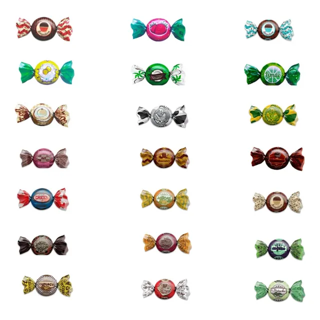 Embalagem Trufas E Bombons 15x16 800 Unidades - 8 Pacotes