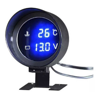 Marcador De Temperatura + Voltímetro Digital Automóveis Marcador De Temperatura + Voltímetro Digital Automóveis