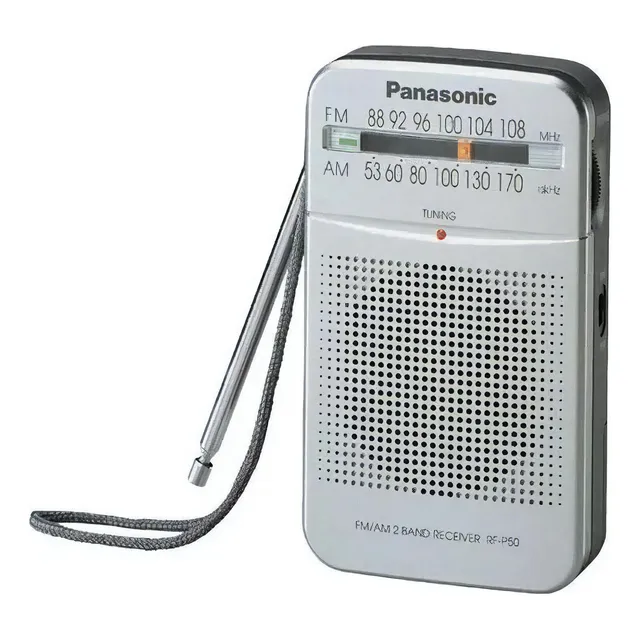 Radio Panasonic Am Fm Gran Recepcion Sintonizador Plateada Color Plateado