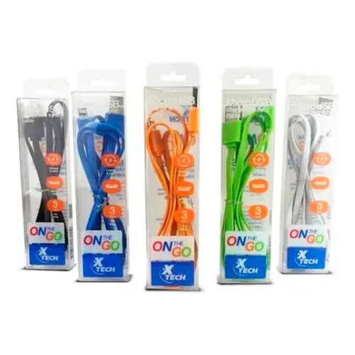 Cable De Carga Xtech On-the-go Usb-a A Lightning 10 Piezas