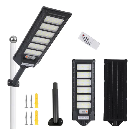 Lámpara Led Solar Luminaria Sensor Exterior Suburbana 600w