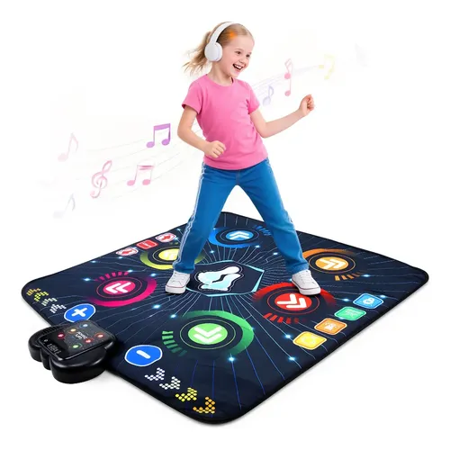 Dance Mat For Kids Portable Musical Dancing Challenge Bl [u
