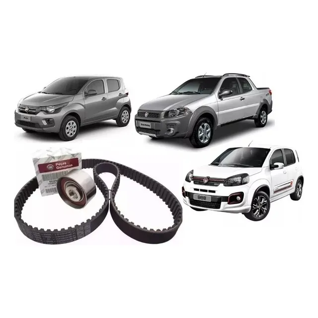 Kit Correia E Tensor Original Fiat Mobi Novo Uno Strada 4cil