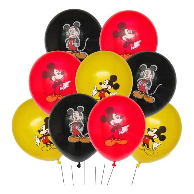 Set 12 Globos Latex Diferentes Diseños Infantiles 30 Cm 