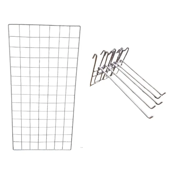 Kit 2 Malla Reja Alambre .50x1.00 Y 10 Gancho Blister Reja 