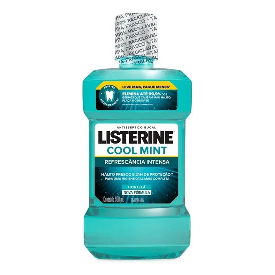 Enxaguante Bucal Cool Mint, 500ml Listerine
