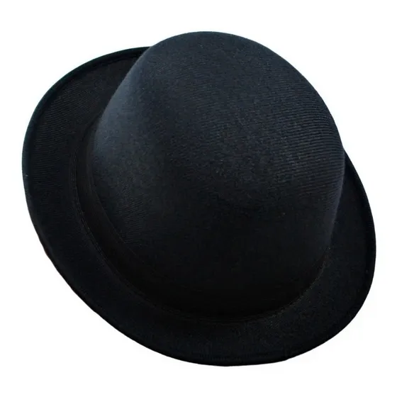 Chapéu Coco Bowler Chaplin Preto Feltro Ótima Qualidade