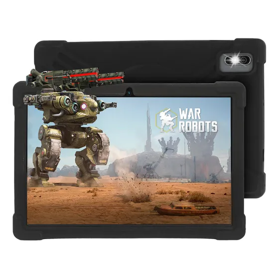 Tablet T-go De 10 Pulgadas Gamer 4gb Ram 64gb Funda Silicona Color Plateado