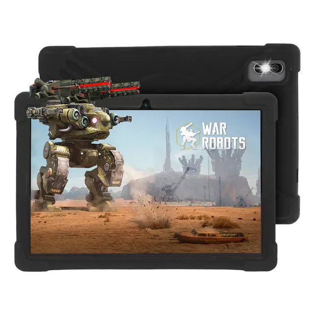 Tablet T-go De 10 Pulgadas Gamer 4gb Ram 64gb Funda Silicona Color Plateado