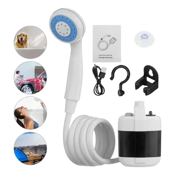 Chuveiro Portátil P/ Acampamento E Praia Ducha Recarregável