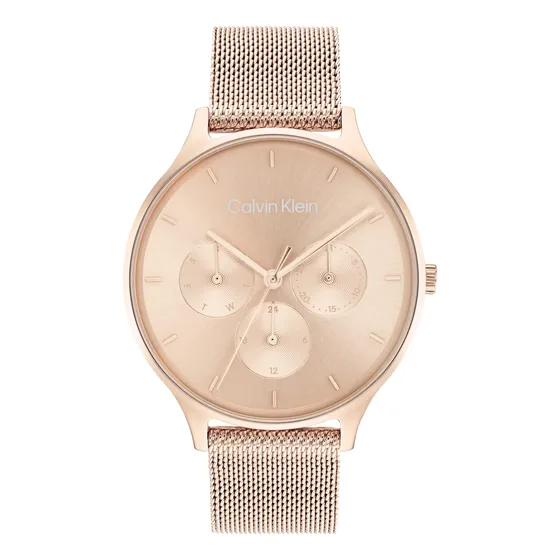Reloj Calvin Klein Timeless 25200102 Para Mujer Oro Rosa