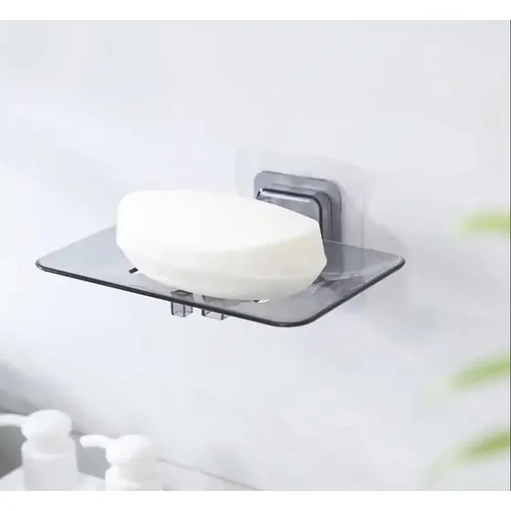 2 Soporte Jabonera De Baño Con Su Adhesivo Plástico