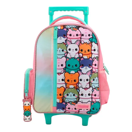 Mochila Carro Trendy Animalitos 15'' Escolar Niña Infantil