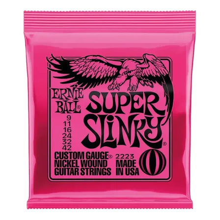 Corda Ernie Ball 009 Super Slinky Níquel Para Guitarra