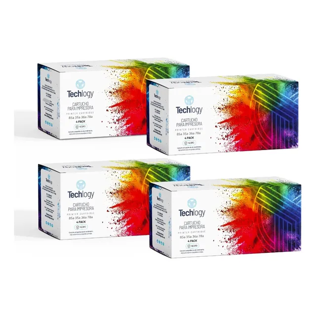 4 Pack Toner Techlogy 85a 35a 36a 78a 1102w 